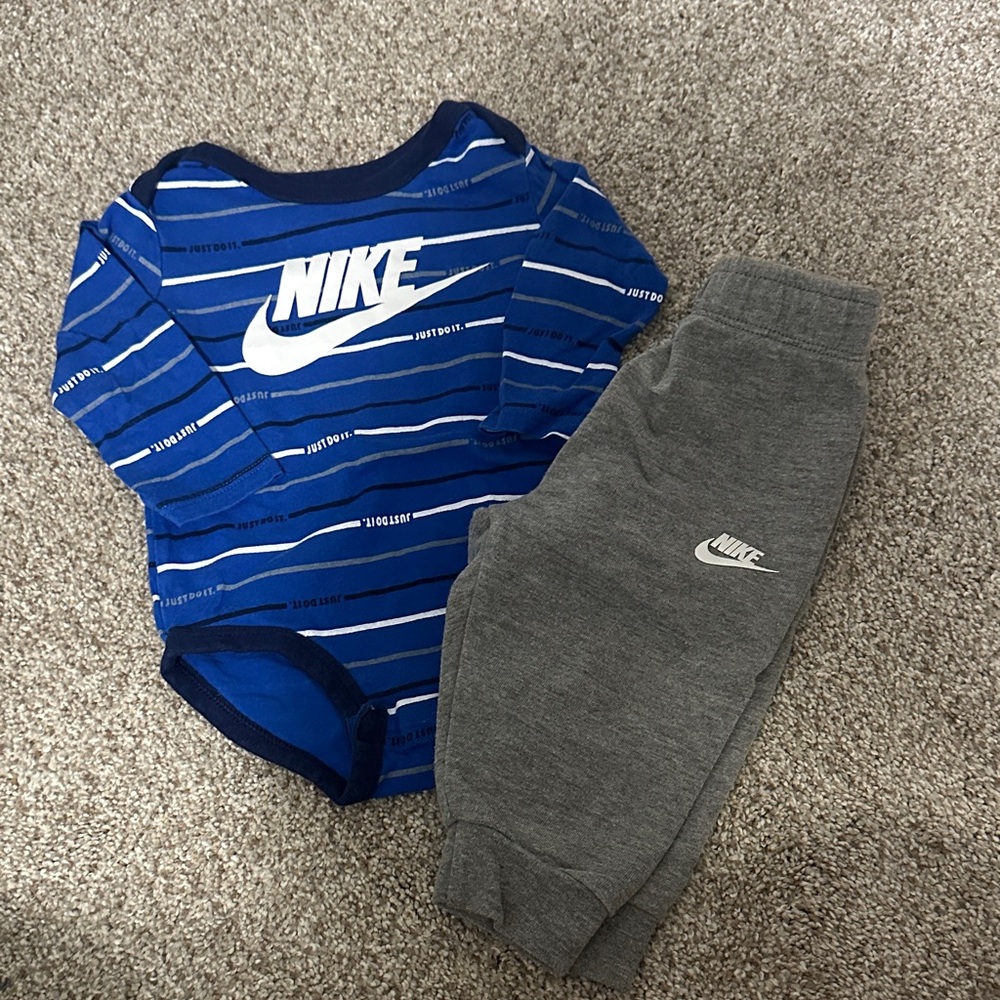 Nike Blue Baby Onesie
